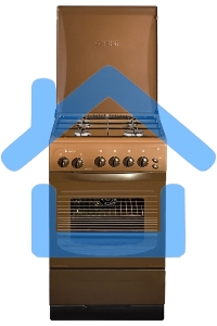 Плита газовая Gefest ПГ 3200-05 К19 коричневый, конфорок 4 шт, духовка 44 л, 50 см x 85 см x 57 см