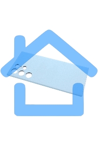 Задняя крышка для Samsung Galaxy S22 Ultra S908U синяя