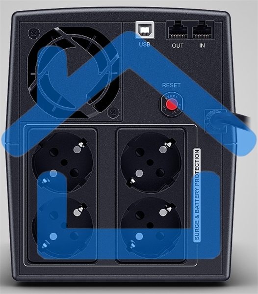 Источник бесперебойного питания CyberPower UT1500EG Line-Interactive 1500VA/900W USB/RJ11/45/USB charger A/C