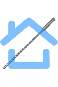 Бур по бетону Denzel цельная крестовая пластина, 6x215 мм, SDS PLUS