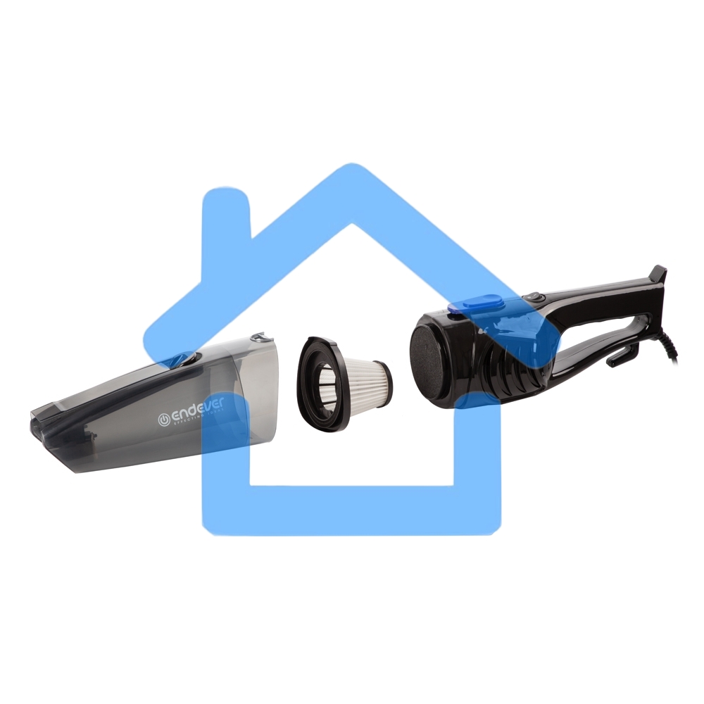 Пылесос вертикальный Endever VC-286 серый, питание от сети, 100 Вт, уборка сухая, пылесборник 1.9 л