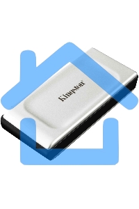 Внешний SSD Kingston XS2000, 2TB, USB 3.2 Gen 2x2 Type-C, R/W 2000/2000, серебристый