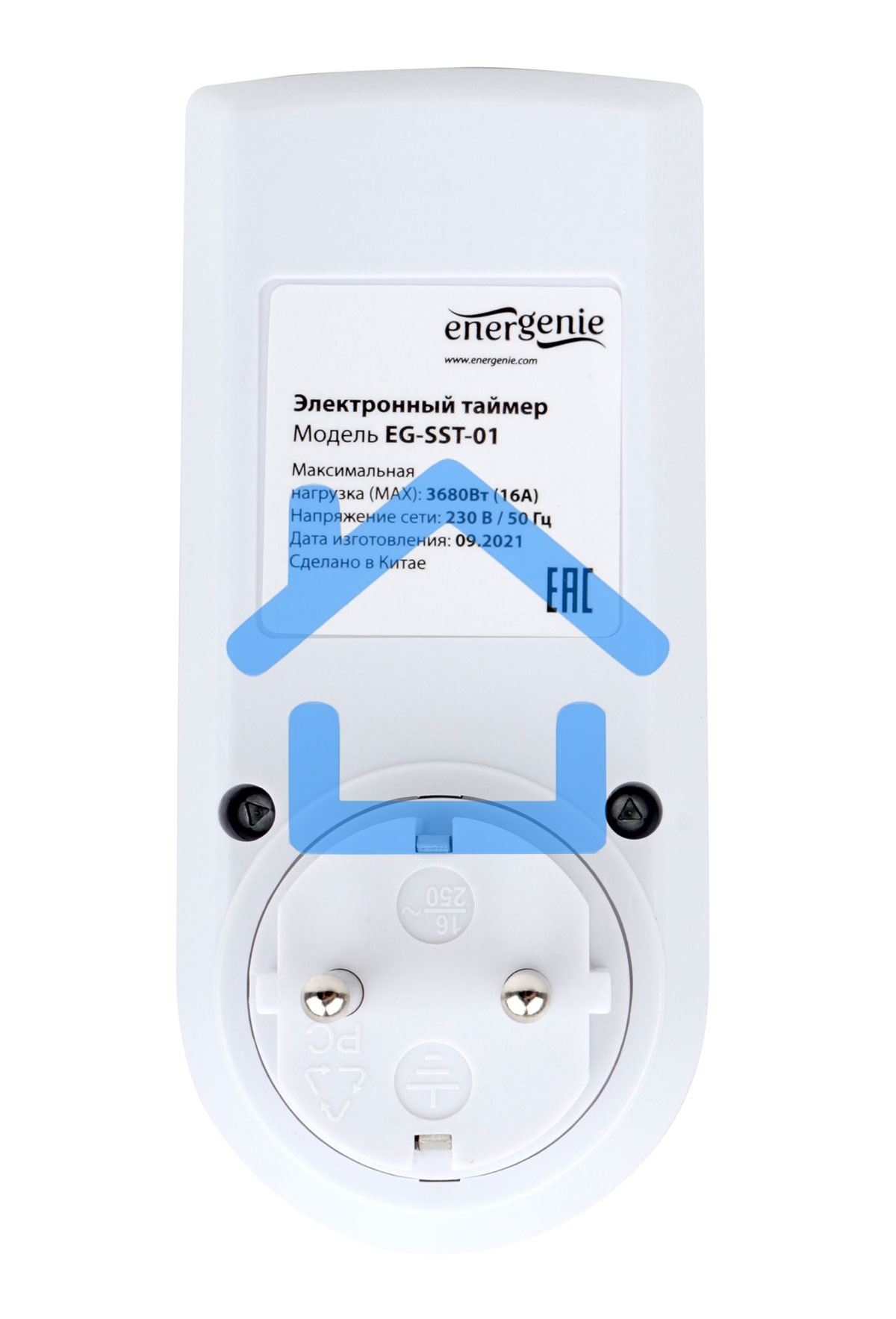 Таймер электрический Energenie EG-SST-01, LCD-дисплей 2,3″, белый