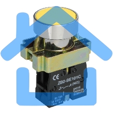 Кнопка управления LAY5-BA51 без подсветки желтая 1з  | BBT60-BA-K05 | IEK