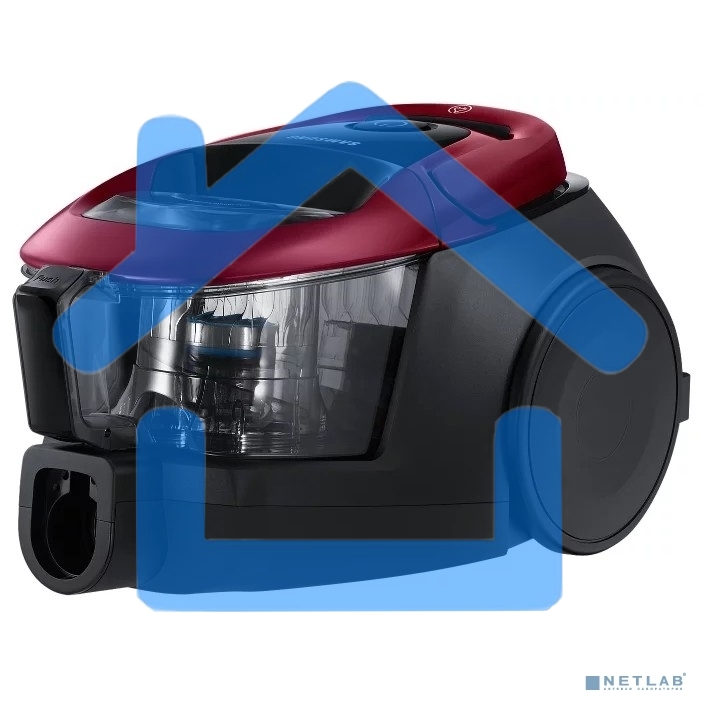 Пылесос Samsung VC18M31A0HP бордовый/черный, 380/1800 Вт, уборка сухая, пылесборник контейнер 2 л