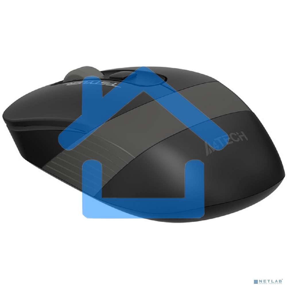 Мышь беспроводная A4Tech Fstyler FG10 черный/серый, 2000 dpi, радиоканал, USB, кнопки - 4