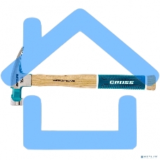 Молоток-гвоздодер GROSS American hickory 450г, угол 75, магнит, обрезиненная рукоятка 10418