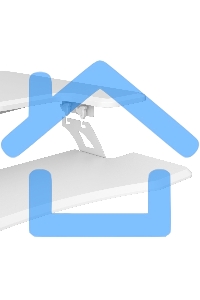 Стол для ноутбука Cactus VM-FDE103 столешница МДФ белый 91.5x56x123см (CS-FDE103WWT)