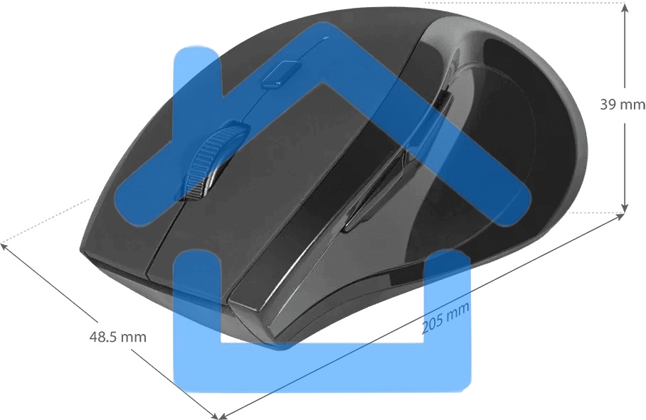 Мышь беспроводная Defender Accura MM-295 черный, 1600 dpi, радиоканал, USB, кнопки - 6