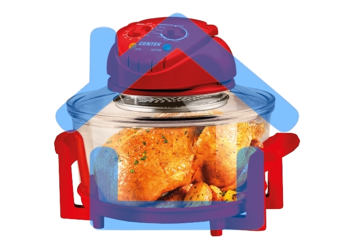 Аэрогриль Centek CT-1456 красный