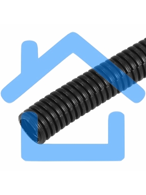 Трубa автомобильная гофрированная ПП, Ø6,8 мм, разрезная, бухта 50 м/уп.