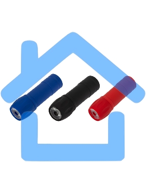 Фонарь универсальный повседневный сфокусированный свет 1 Вт, пластик, 3 х ААА