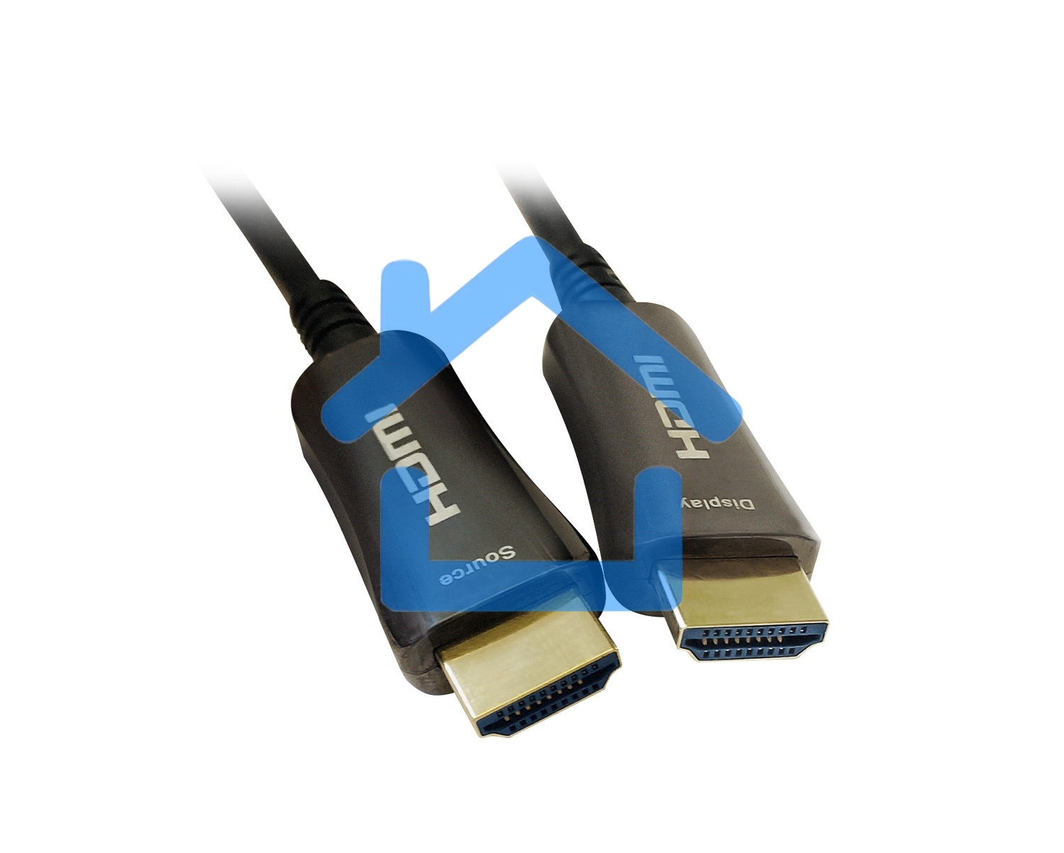 Кабель аудио-видео Digma HDMI 2.0 AOC HDMI (m)/HDMI (m) 20м. позолоченные контакты черный