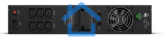 Источник бесперебойного питания Online CyberPower OLS1000ERT2U 1000VA/900W USB/RS-232/EPO/SNMPslot/RJ11/45/ВБМ (6 IEC С13)