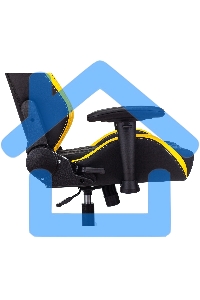 Кресло игровое Knight Neon черный/желтый соты эко.кожа с подголов. крестовина металл