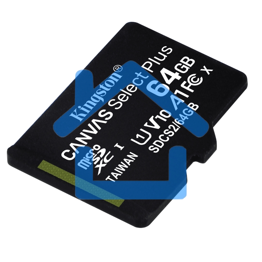 Флеш карта microSDHC 64Gb microSDXC Class10 Kingston <SDCS2/64GbSP> Class10 UHS-I Canvas Select up to 100MB/s