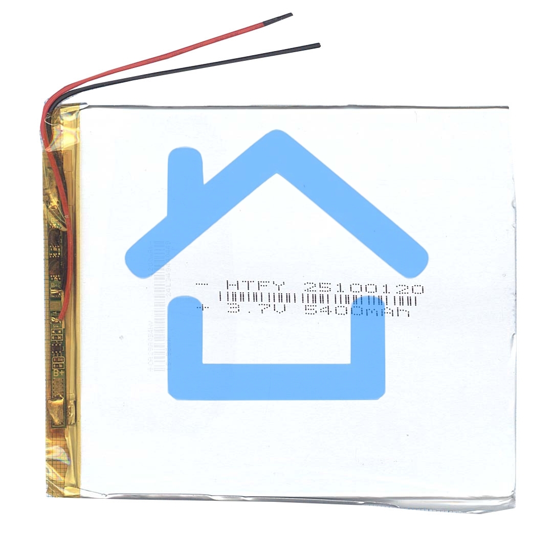 Аккумулятор Li-Pol (батарея) 2.5*100*120мм 2pin 3.7V/5400mAh