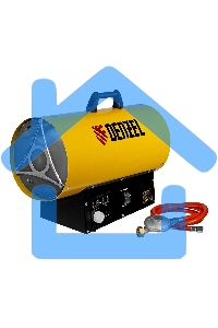 Газовая тепловая пушка GHG-15i, 15 кВт, цифровой термостат, пропан-бутан Denzel
