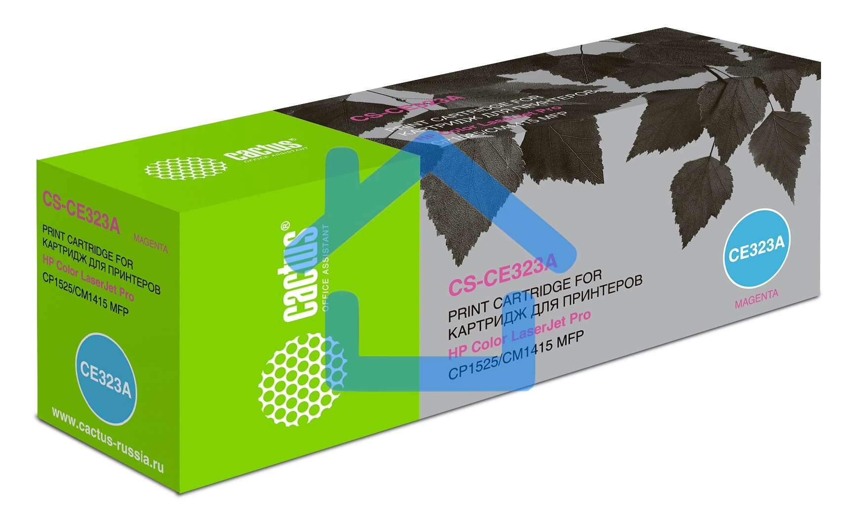 Картридж лазерный Cactus CS-CE323A пурпурный (1300 стр.) для HP LaserJet CP1525