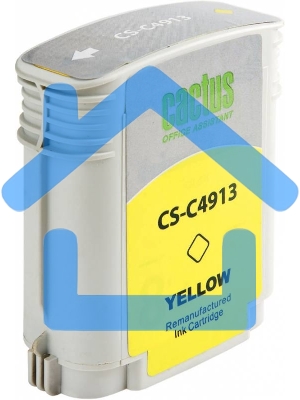 Картридж струйный Cactus CS-C4913 №82 желтый (72 мл) для HP Design Jet 500/800C