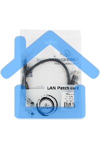 Патч-корд UTP Cablexpert кат.5e, 0.5м, литой, многожильный, черный