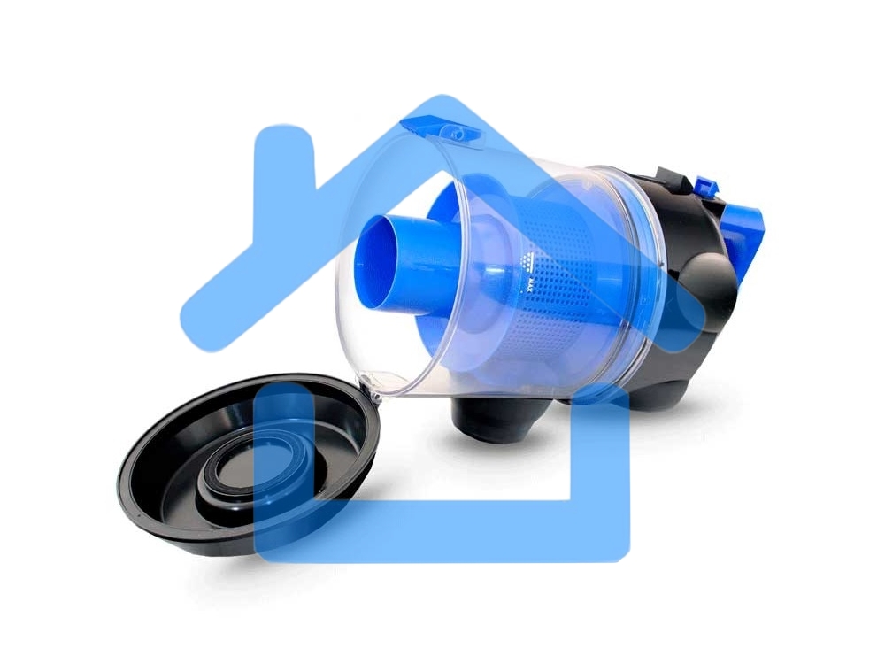 Пылесос Ginzzu VS420, 1700/275 Вт., без мешка, циклонный фильтр, черный/синий