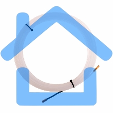 Протяжка кабельная Rexant (мини УЗК в бухте), 15 м нейлон, d=3 мм, латунный наконечник, заглушка