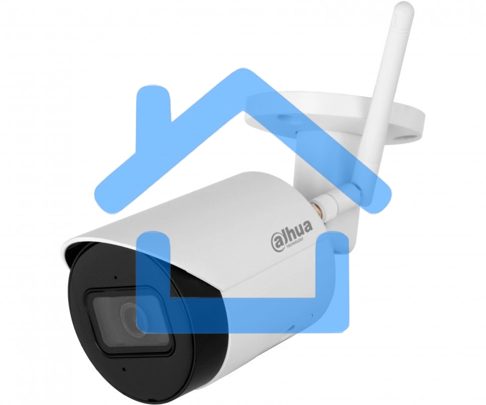 Камера видеонаблюдения IP Dahua DH-IPC-HFW1430DS1P-SAW-0280B Wi-Fi 2.8-2.8мм цв. корп.:белый/черный