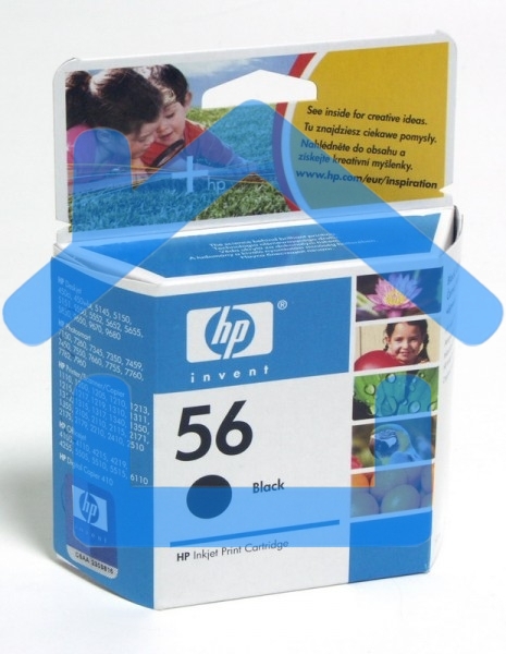 Картридж струйный HP №56 C6656AE черный для HP PCS 2100/DJ 5550/450/PS 7150/7350/7550 (520стр.)
