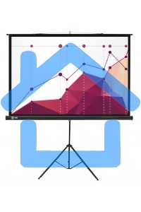 Экран Cactus 180x180см Triscreen CS-PST-180x180 1:1 напольный рулонный белый