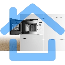 Микроволновая печь встраиваемая Bosch BFL524MW0 белый, 20 л, 800 Вт, переключатели - поворотный механизм/сенсор