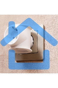 Набор тройников электрических универсальных Rexant 16 А, одно гнездо с заземлением, белый (2 шт./уп.)