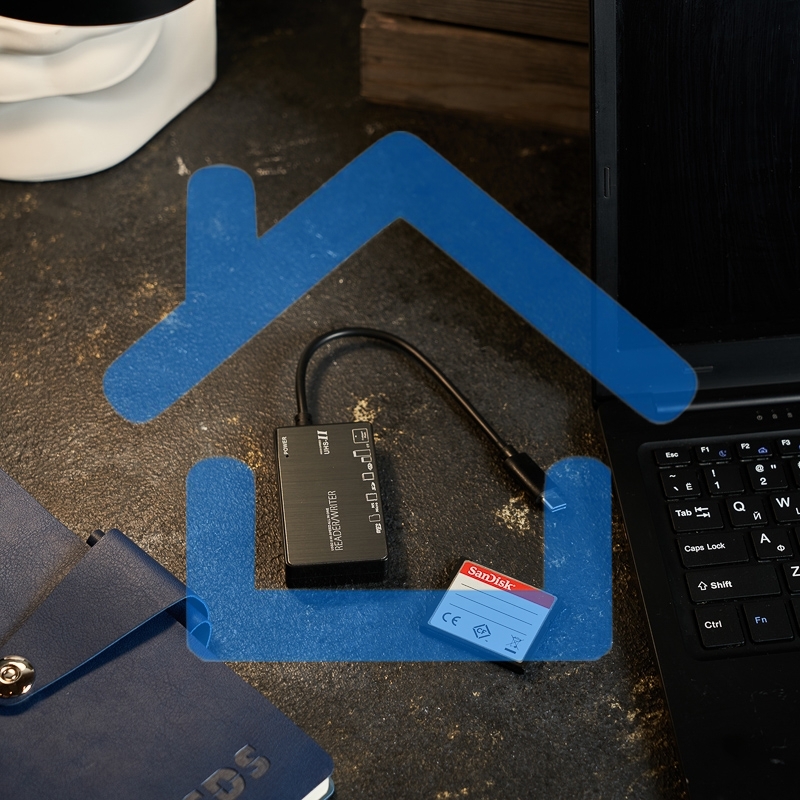 Картридер Rexant Type-C для SDXC/SDHC/SD/MMC