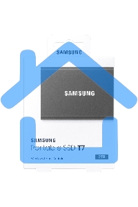 Внешний SSD Samsung T7, 2TB, USB 3.2 Gen 2 Type-C, R/W 1050/1000, титан