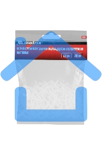 Крестики Matrix, 2,5 мм, для кладки плитки, 200 шт.