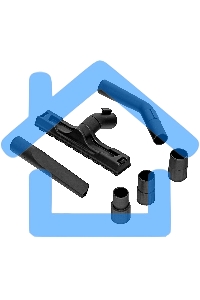 Строительный пылесос Denzel RVC30 серебристый, 1400 Вт, уборка сухая/сбор воды/выдув, пылесборник мешок, 30 л