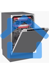 Встраиваемая посудомоечная машина Kuppersberg GSM 4574, серебристый, 44.8 см, 10 компл., 47 дБ, класс A++