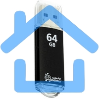 Флешка USB R/W SmartBuy R/W USB Drive 64Gb V-Cut Black SB64GbVC-K3