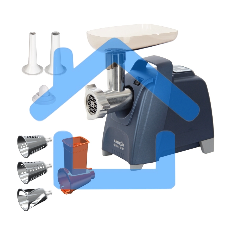 Мясорубка электрическая Аксион М62.03 синий, 2000 Вт