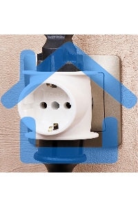 Набор тройников электрических универсальных Rexant 16 А, одно гнездо с заземлением, белый (2 шт./уп.)