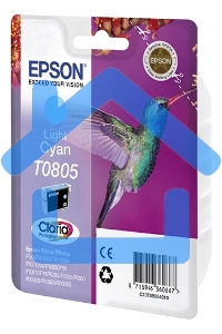 Картридж струйный Epson C13T08054011 светло-голубой для Epson St Ph P50/PX660/PX720WD (330стр.)