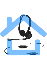 Наушники с микрофоном Logitech 960 черный 2.4м накладные оголовье (981-000100)