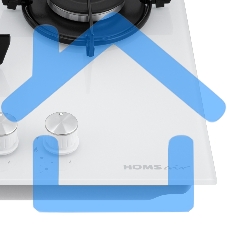 Газовая варочная панель HOMSair HGG431WH