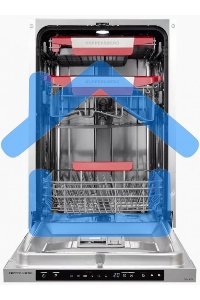 Встраиваемая посудомоечная машина Kuppersberg GSM 4574, серебристый, 44.8 см, 10 компл., 47 дБ, класс A++