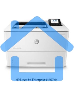 Принтер лазерный HP LaserJet Enterprise M507dn (1PV87A), A4, ч/б, печ. до 43 стр/мин, 1200 x 1200 dpi, USB, RJ-45, Air Print, Mopria