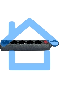 Сетевой фильтр Defender ES, 5.0м, 5 розеток, черный