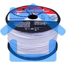 Провод ПГВА Rexant 1х0.75 мм², белый, бухта 100 м