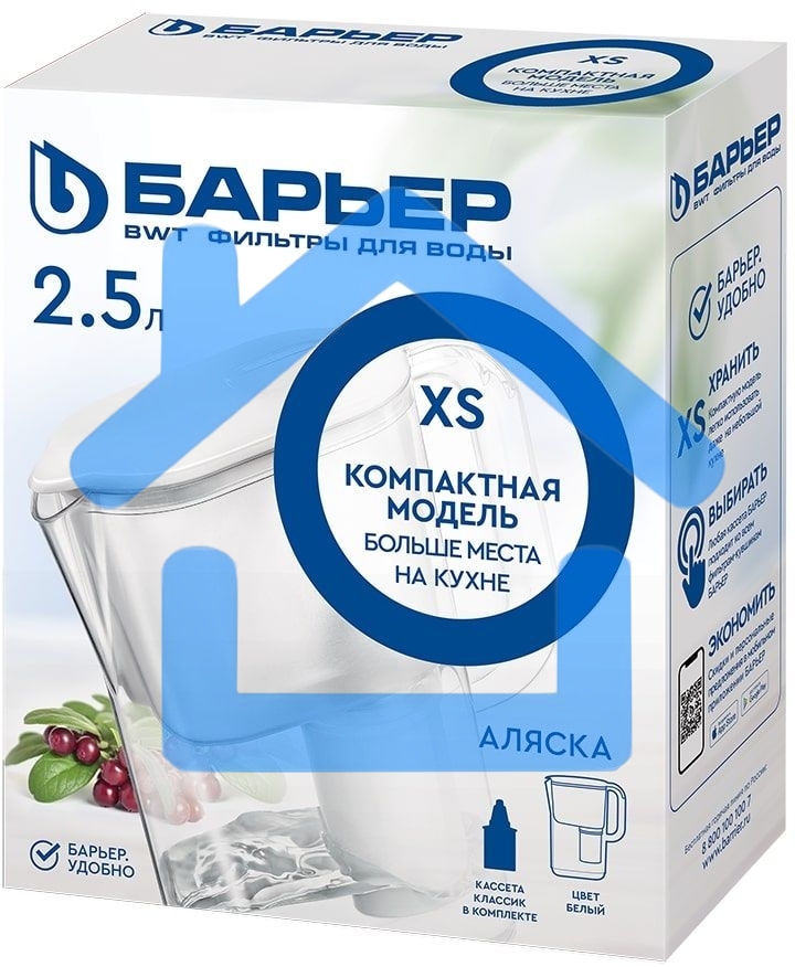 Кувшин Барьер Аляска XS белый 2.5л.