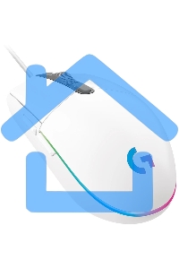 Мышь проводная Logitech G102 LIGHTSYNC белый, 8000 dpi, USB, кнопки - 6