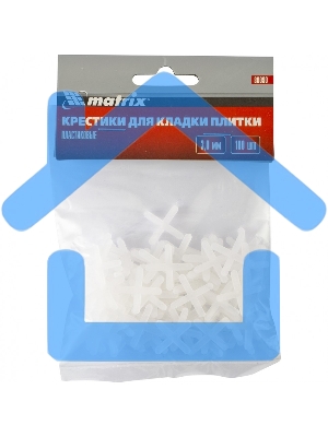 Крестики Matrix, 3,0 мм, для кладки плитки, 100 шт.